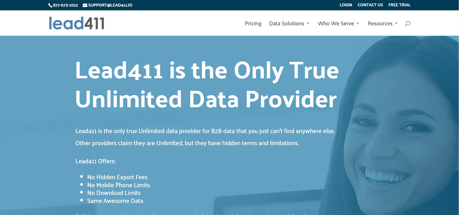 Lead411, one of the best sales intelligence tools for web-based access and detailed lead insights
