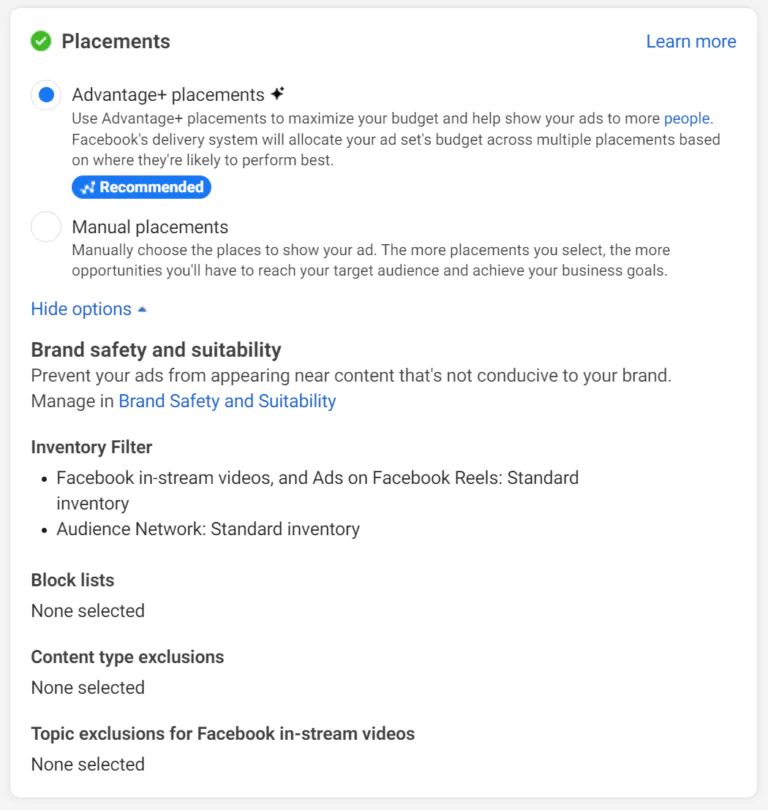 Selecting Ad Placement