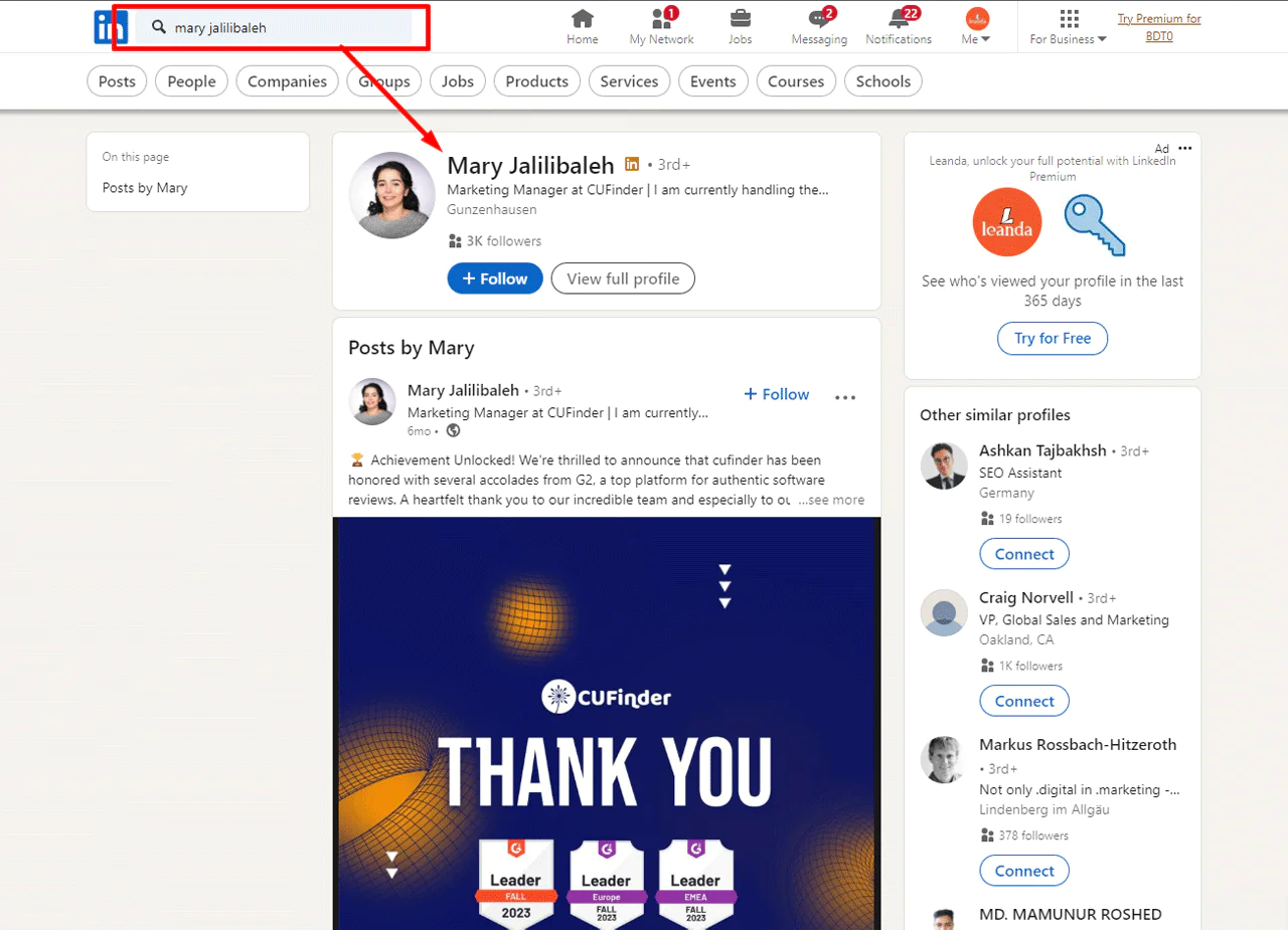 Start with the Search Bar