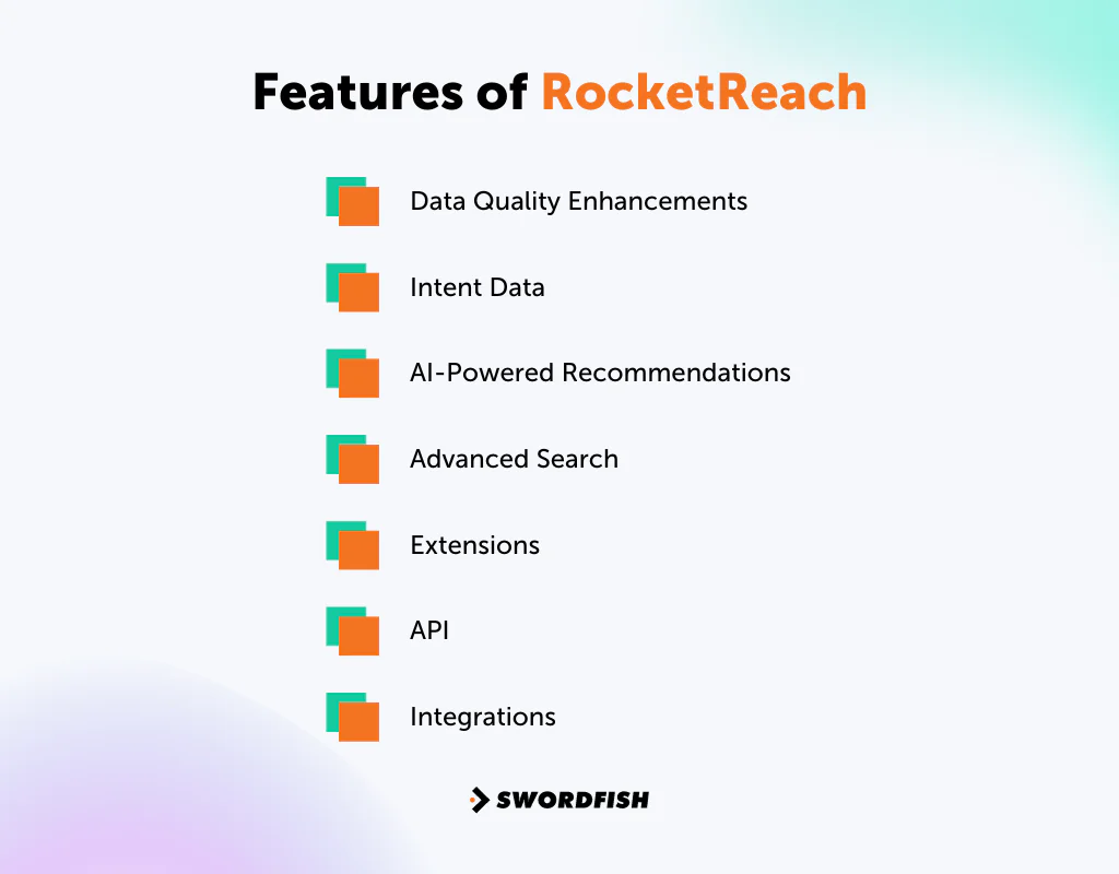 Features of RocketReach