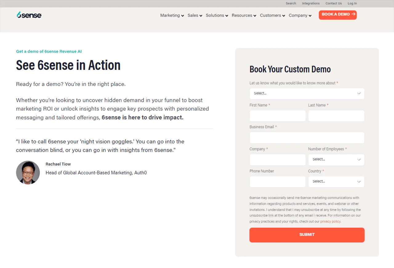 6Sense Revenue AI Pricing&nbsp;