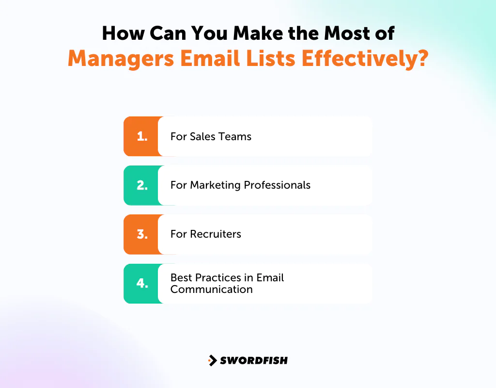 How Can You Make the Most of Managers Email Lists Effectively