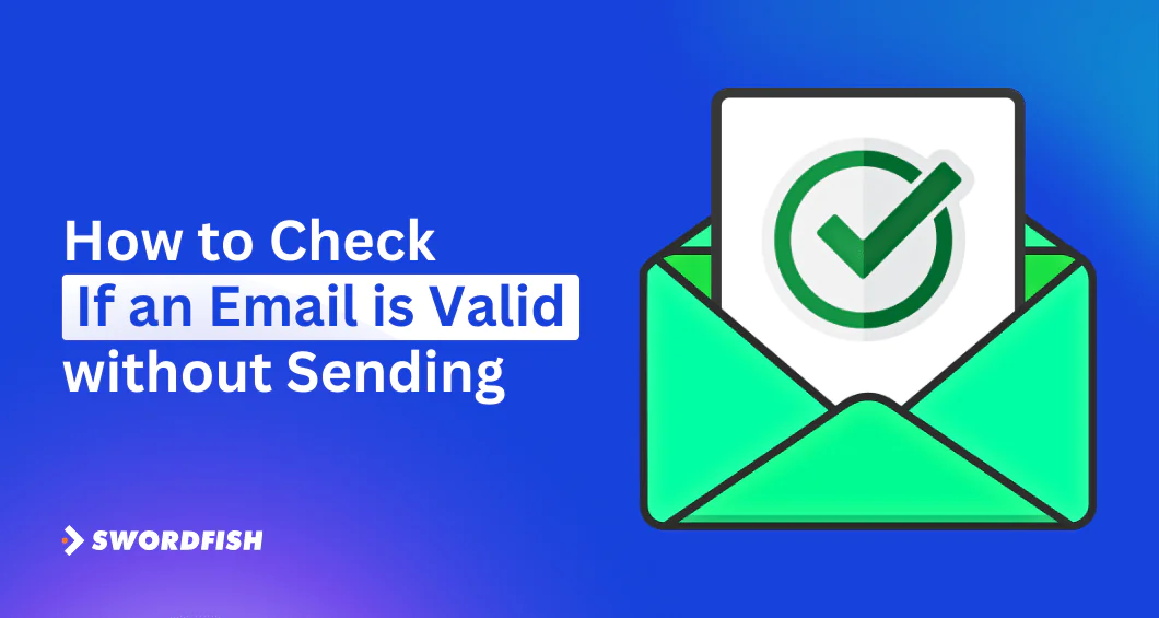 how to check if an email is valid without sending