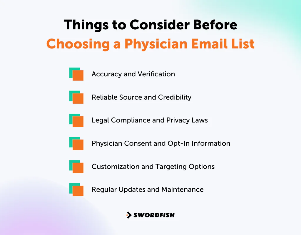 Things to Consider Before Choosing a Physician Email List