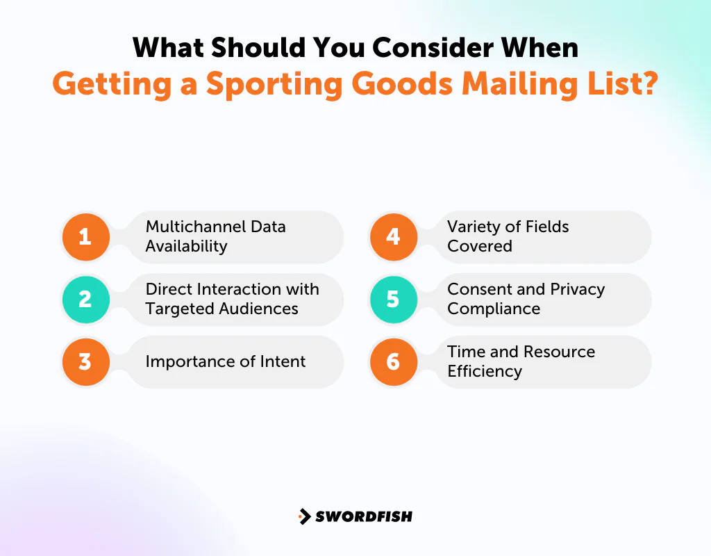 What Should You Consider When Getting a Sporting Goods Mailing List