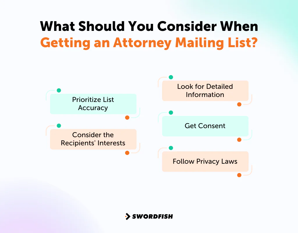 What Should You Consider When Getting an Attorney Mailing List