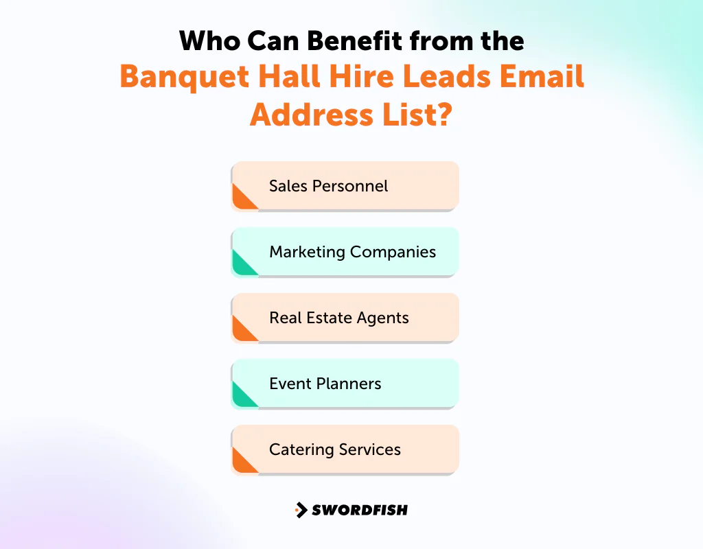 Who Can Benefit from the Banquet Hall Hire leads Email Address List