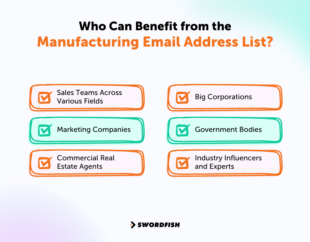 Who Can Benefit from the Manufacturing Email Address List
