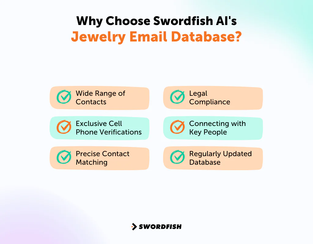 Why Choose Swordfish AI's Jewelry Email Database