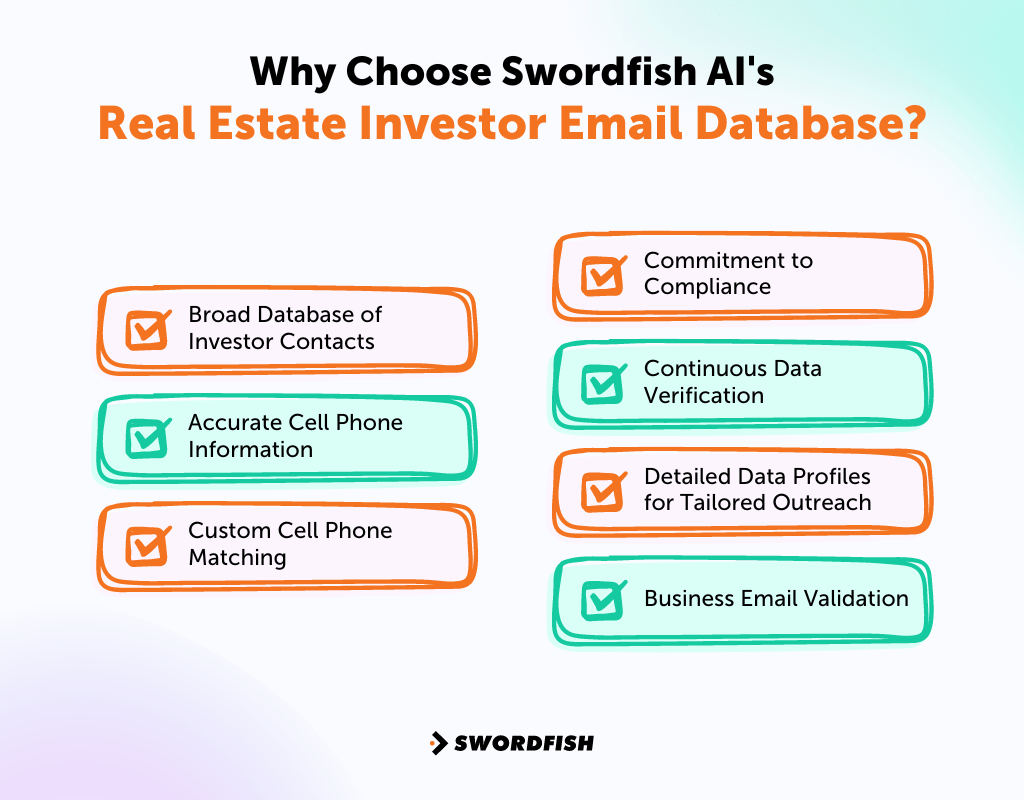 Why Choose Swordfish AI's Real Estate Investor Email Database