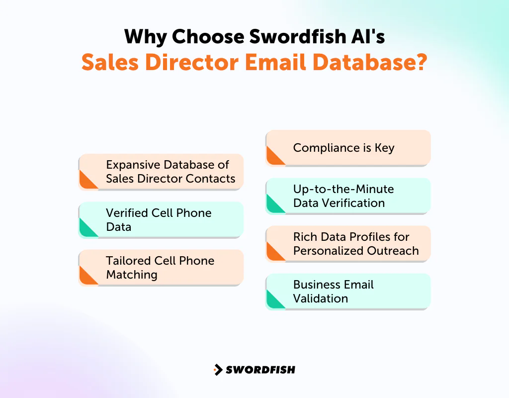 Why Choose Swordfish AI's Sales Director Email Database