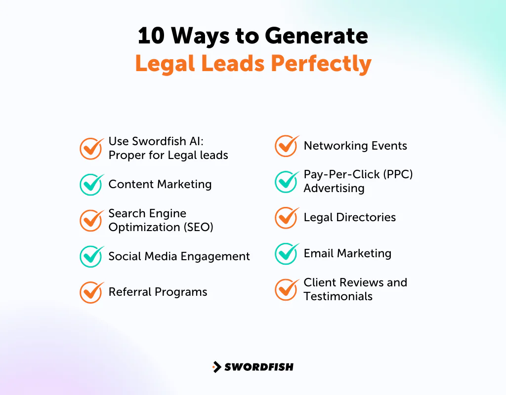 10 Ways to Generate Legal Leads Perfectly