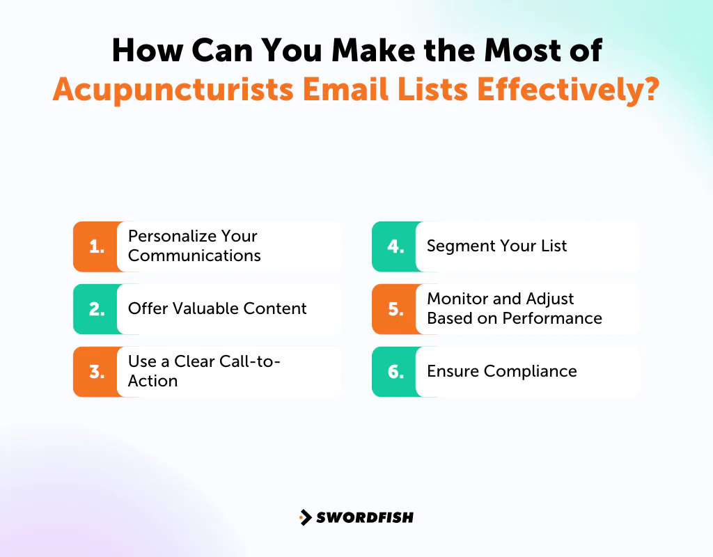 How Can You Make the Most of Acupuncturists Email Lists Effectively