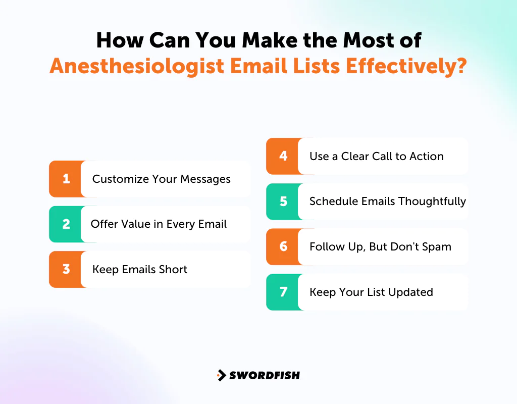 How Can You Make the Most of Anesthesiologist Email Lists Effectively