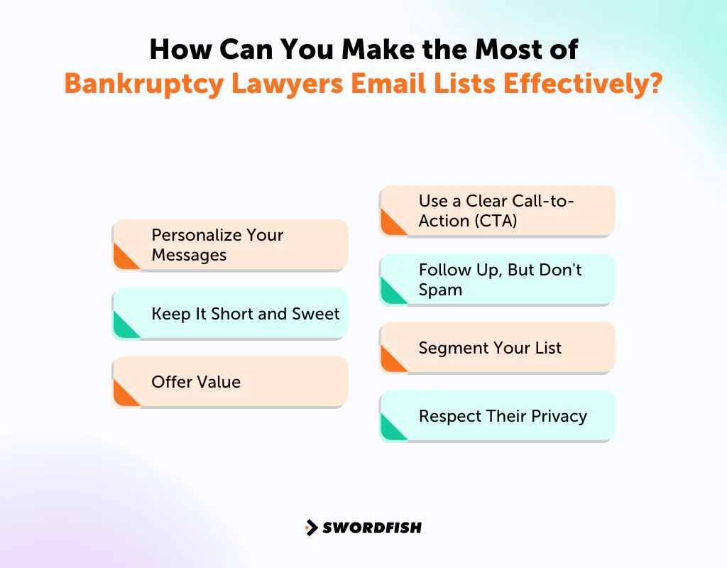 How Can You Make the Most of Bankruptcy Lawyers Email Lists Effectively