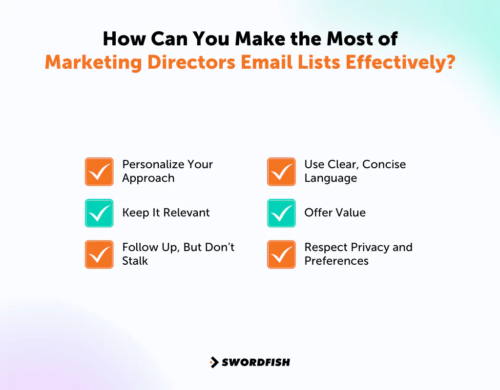 How Can You Make the Most of Marketing Directors Email Lists Effectively