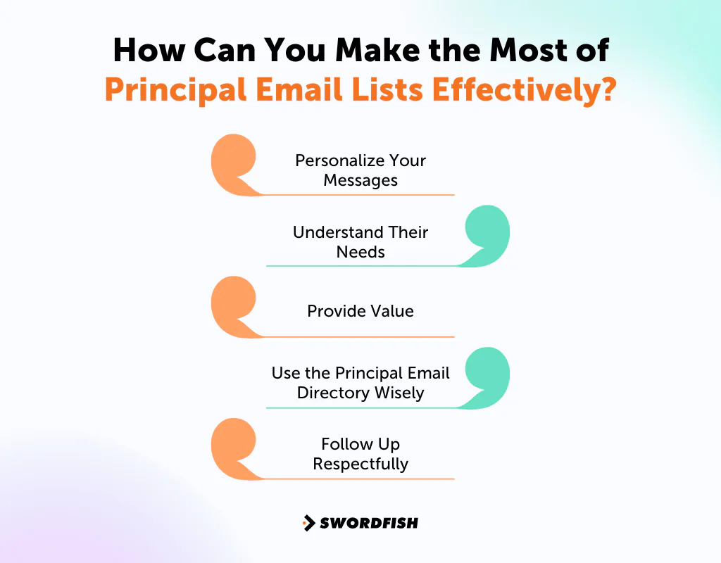 How Can You Make the Most of Principal Email Lists Effectively