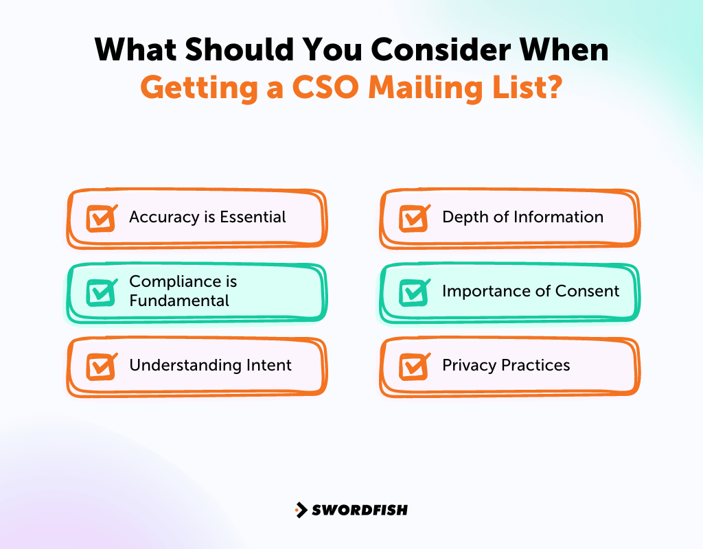 What Should You Consider When Getting a CSO Mailing List