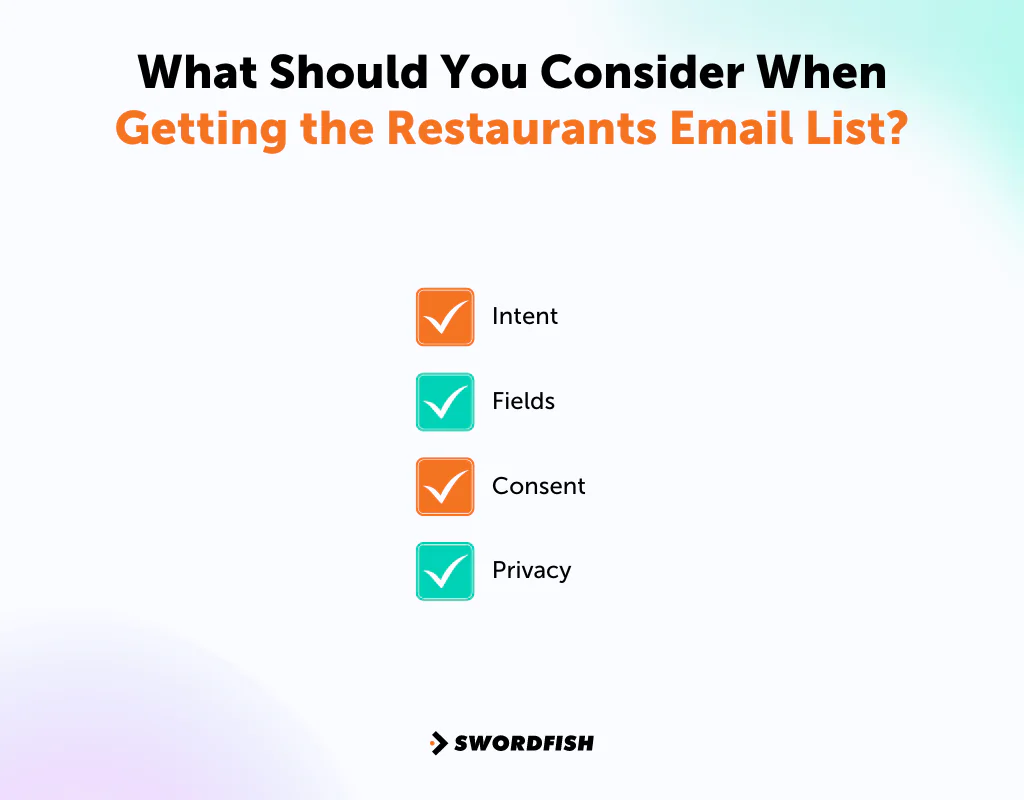 What Should You Consider When Getting the Restaurants Email List