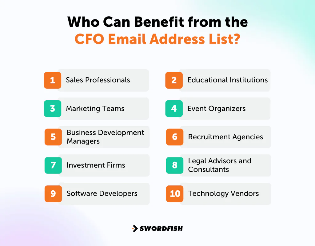 Who Can Benefit from the CFO Email Address List?