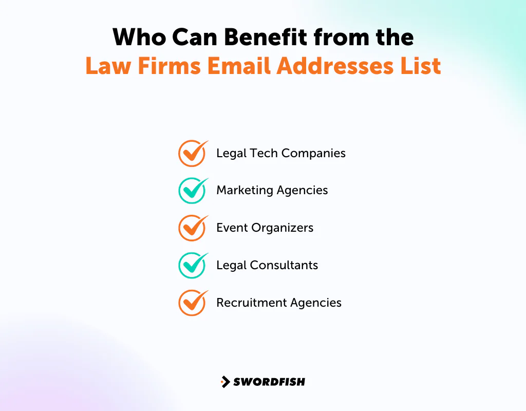 Who Can Benefit from the Law Firms Email Addresses List