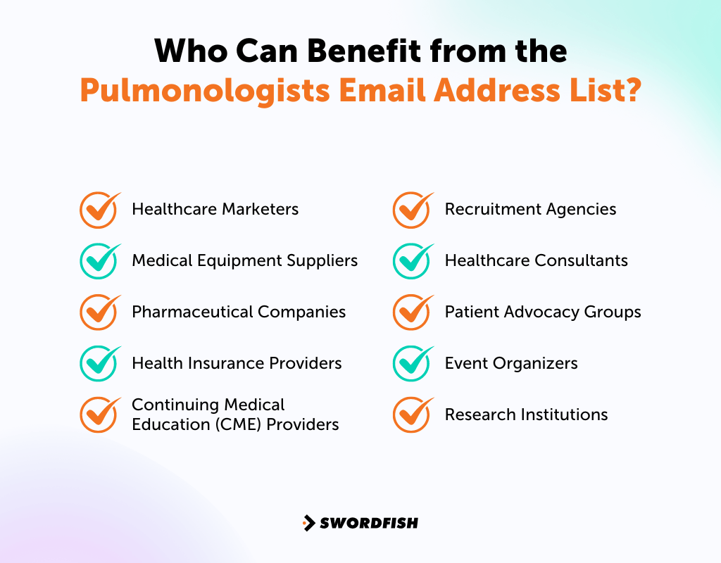Who Can Benefit from the Pulmonologist Email Address List