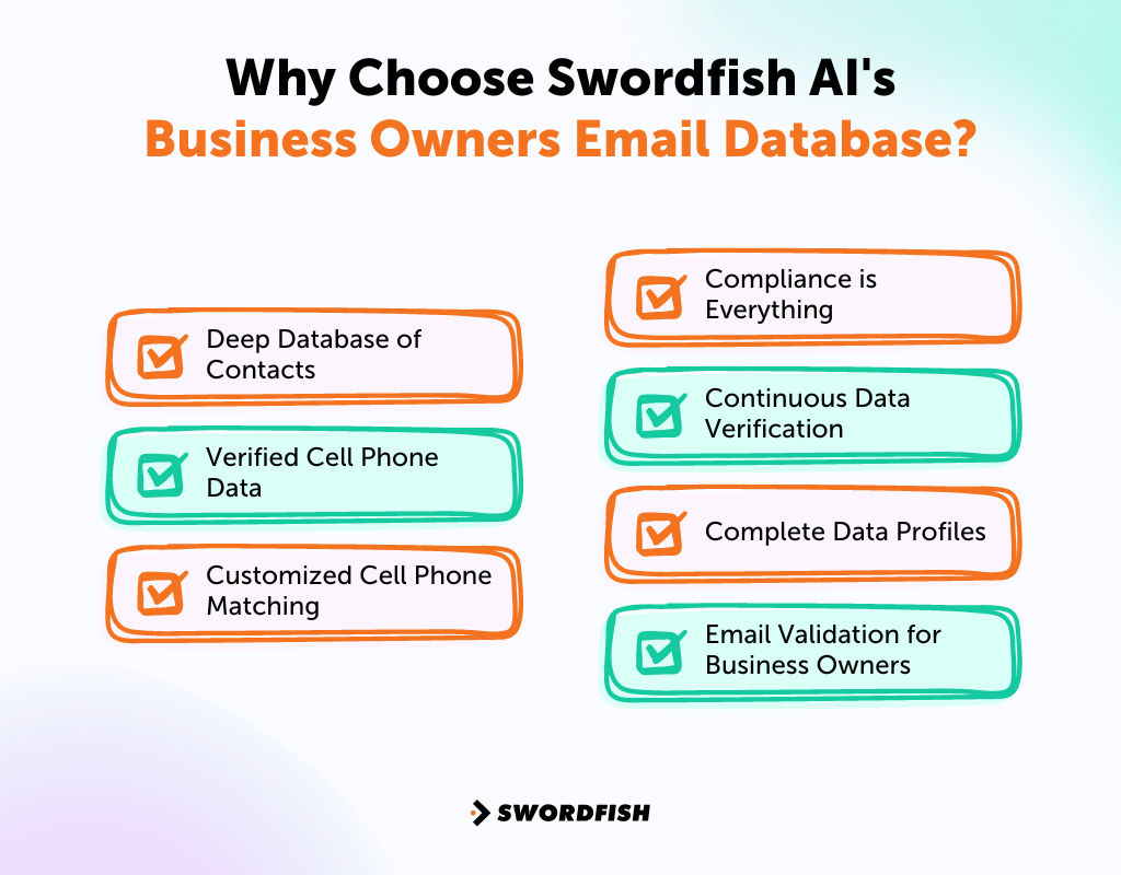 Why Choose Swordfish AI's Business Owners Email Database