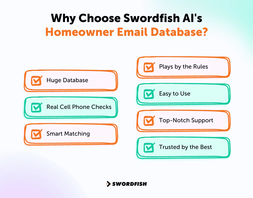 Why Choose Swordfish AI's Homeowner Email Database