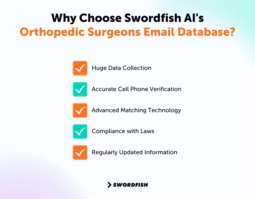 Why Choose Swordfish AI's Orthopedic Surgeon Email Database