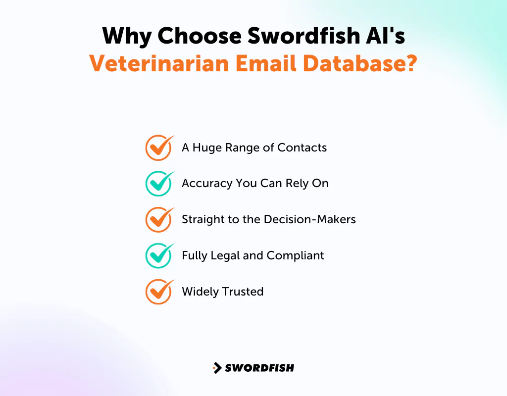 Why Choose Swordfish AI's Veterinarian Email Database