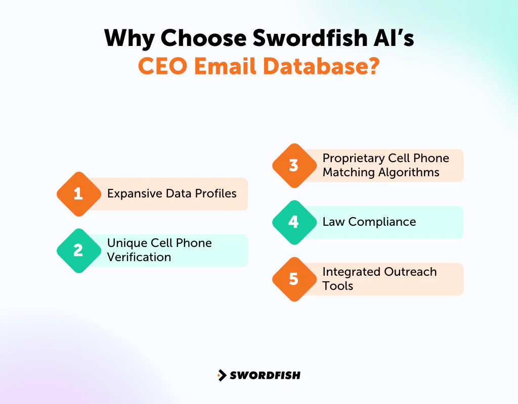 Why Choose Swordfish AI&rsquo;s CEO Email Database