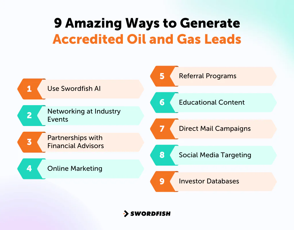 9 Amazing Ways to Generate Accredited Oil and Gas Leads