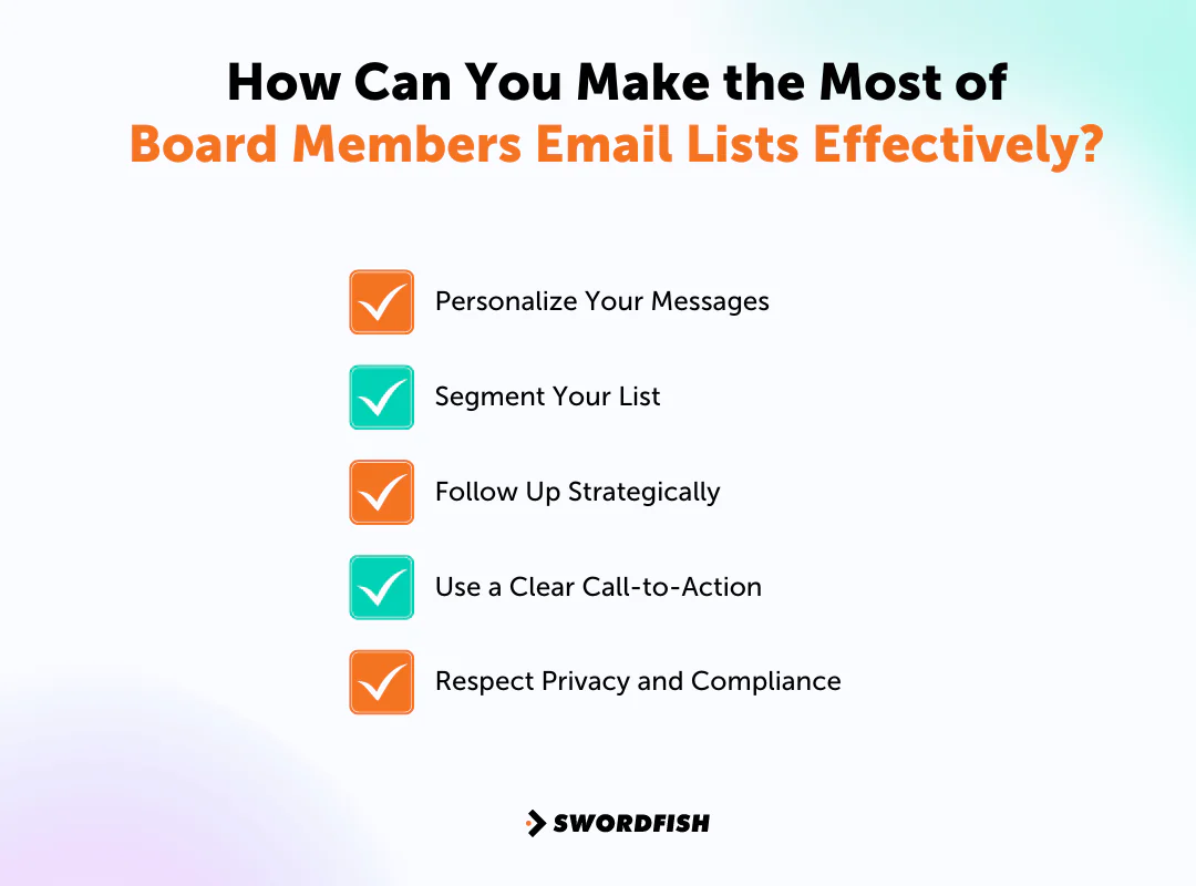 How Can You Make the Most of Board Members Email Lists Effectively