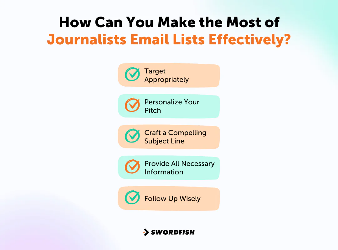 How Can You Make the Most of Journalists Email Lists Effectively