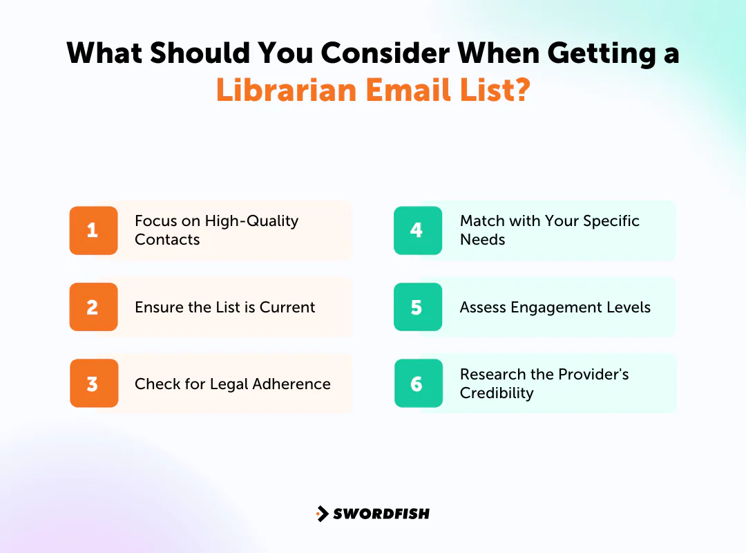 What Should You Consider When Getting a Librarian Email List
