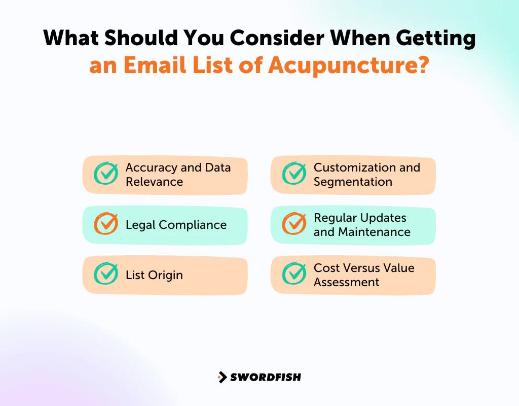 What Should You Consider When Getting an Email List of Acupuncture