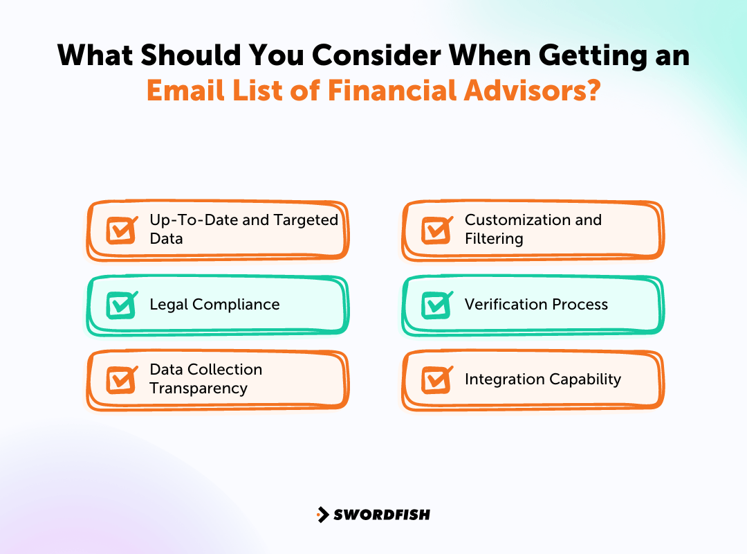 What Should You Consider When Getting an Email List of Financial Advisors
