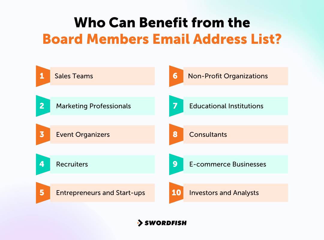 Who Can Benefit from the Board Members Email Address List