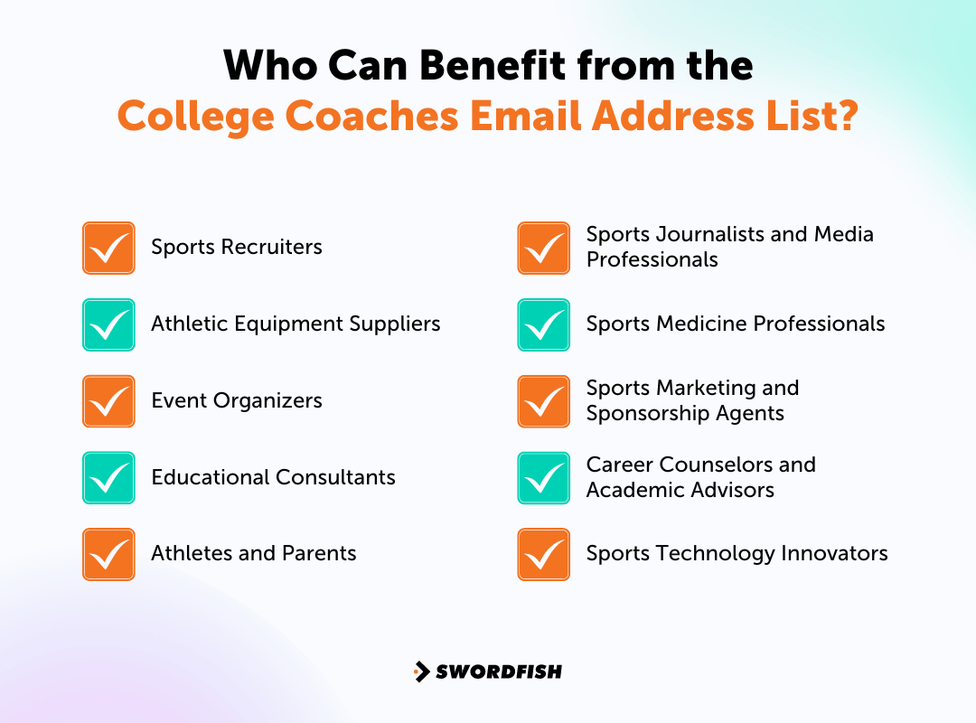 Who Can Benefit from the College Coaches Email Address List?