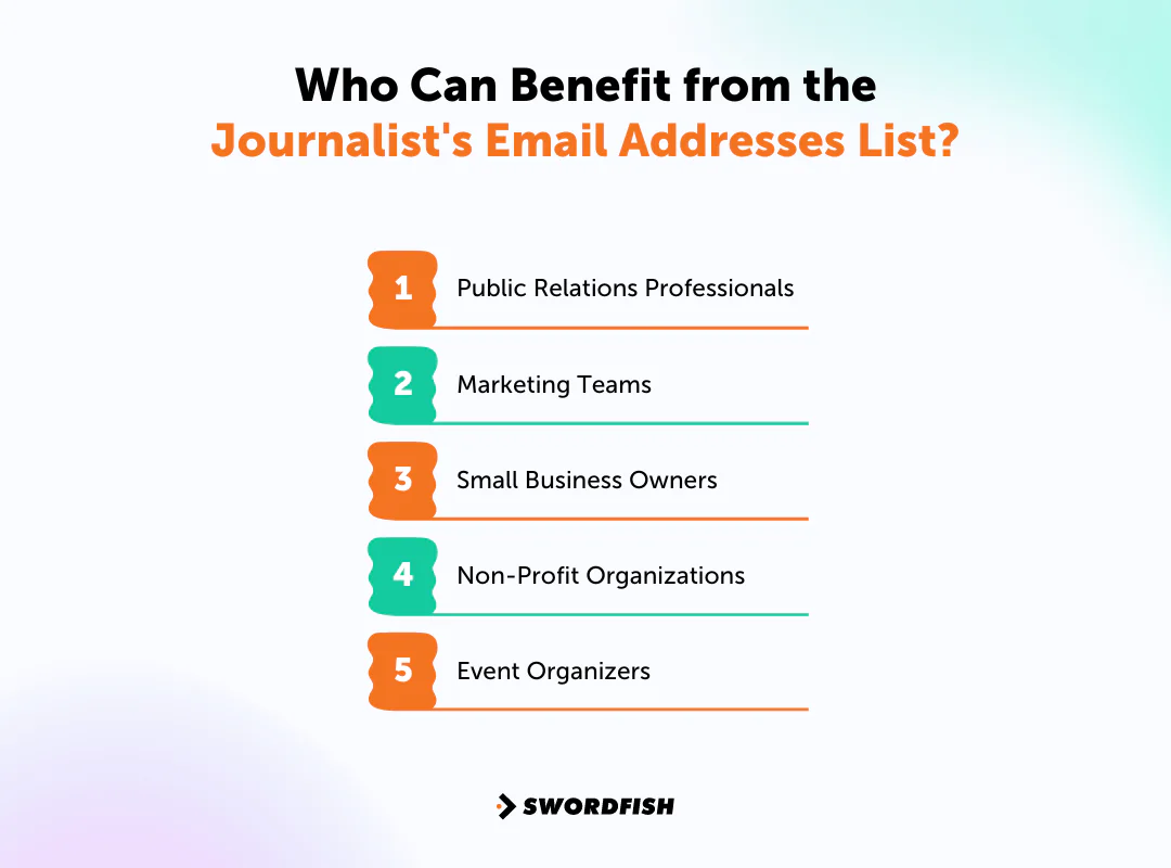 Who Can Benefit from the Journalist's Email Addresses List