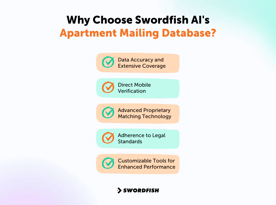 Why Choose Swordfish AI's Apartment Mailing Database