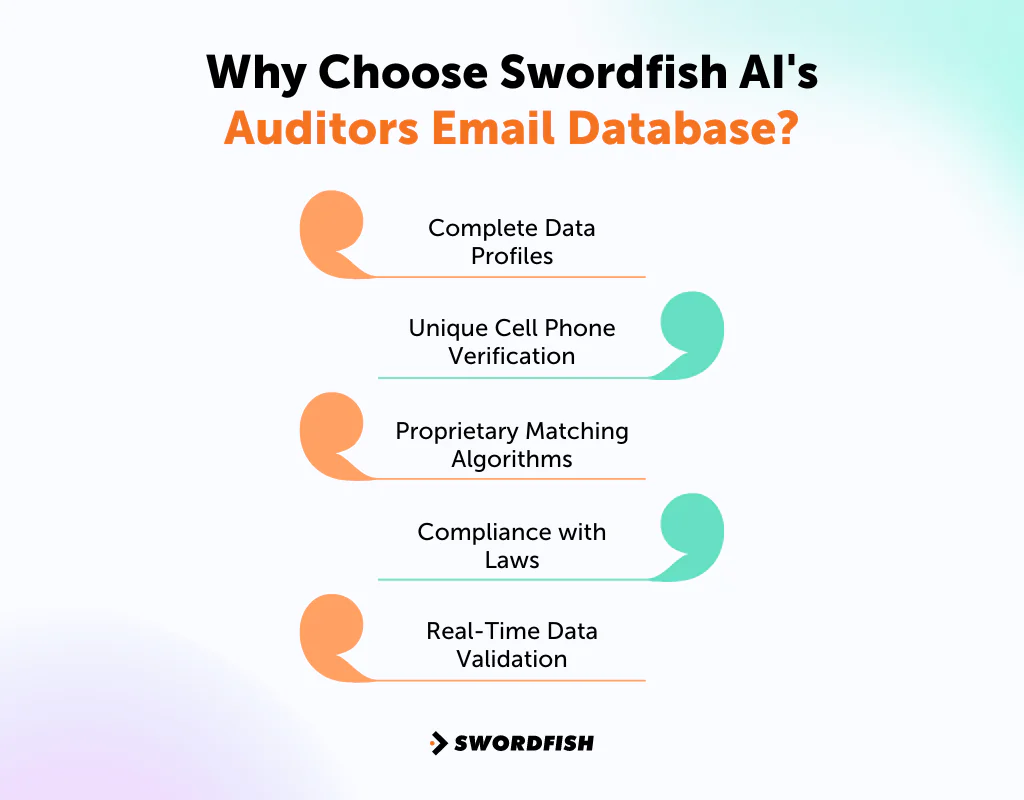Why Choose Swordfish AI's Auditors Email Database