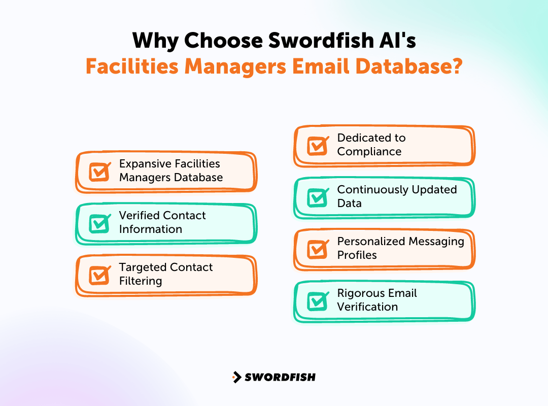 Why Choose Swordfish AI&rsquo;s Facilities Managers Email Database
