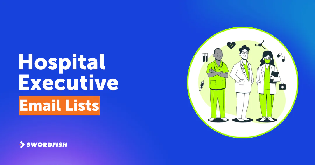 Hospital executives email list