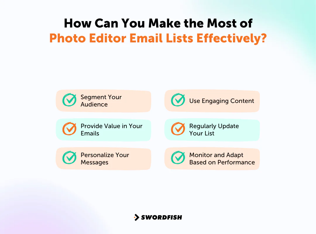 How Can You Make the Most of Photo Editor Email Lists Effectively