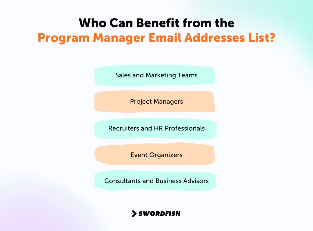 Who Can Benefit from the Program Manager Email Addresses List