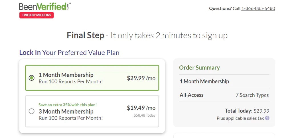 BeenVerified Pricing